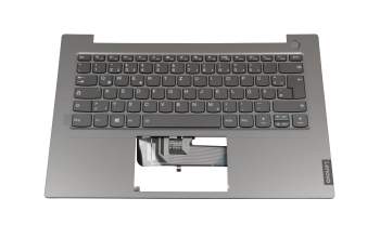 JXLVA090010 original Lenovo keyboard incl. topcase DE (german) grey/grey with backlight