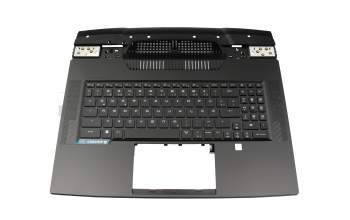 K1C-1040039-J36 original MSI keyboard incl. topcase DE (german) black/black with backlight