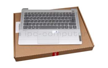 KT0119C3MK01GRB00 original Lenovo keyboard incl. topcase DE (german) grey/silver with backlight