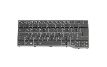 Keyboard DE (german) black/black matte with backlight original suitable for Fujitsu LifeBook E4411