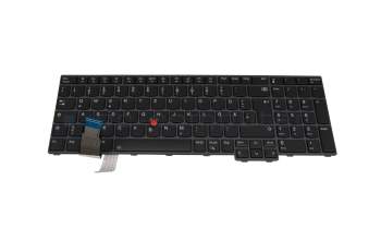 Keyboard DE (german) black/black with backlight and mouse-stick original suitable for Lenovo ThinkPad L15 Gen 3 (21C7/21C8)