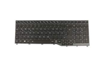 Keyboard DE (german) black/grey with backlight original suitable for Fujitsu LifeBook E559