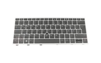 Keyboard DE (german) black/silver with backlight and mouse-stick original suitable for HP EliteBook 735 G6