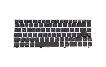 Keyboard DE (german) black/silver with backlight original suitable for Schenker Slim 14-M18