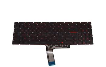 Keyboard US (english) black with backlight original suitable for MSI GL65 Leopard 9SDR/10SER/10SFR (MS-16U7)