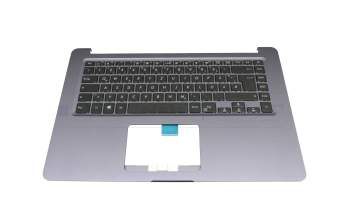 Keyboard incl. topcase DE (german) black/anthracite original suitable for Asus VivoBook 15 X510UN