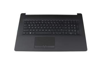 Keyboard incl. topcase DE (german) black/black (with TP/DVD, surface structure \"Diamond) original suitable for HP 17-by2000