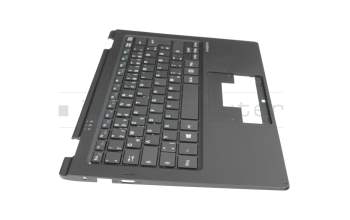 Keyboard incl. topcase DE (german) black/black original suitable for Emdoor NT16H