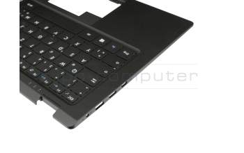 Keyboard incl. topcase DE (german) black/black original suitable for Emdoor YS13G