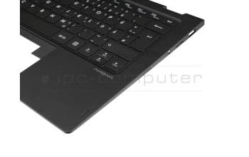 Keyboard incl. topcase DE (german) black/black original suitable for Emdoor YS13G