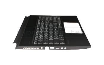 Keyboard incl. topcase DE (german) black/black original suitable for MSI GS75 Stealth 8SD/8SE/8SF/8SG (MS-17G1)