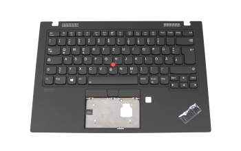 Keyboard incl. topcase DE (german) black/black with backlight and mouse-stick WWAN original suitable for Lenovo ThinkPad X1 Carbon 8th Gen (20UA/20U9)