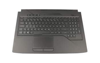 Keyboard incl. topcase DE (german) black/black with backlight original suitable for Asus ROG Strix SCAR GL503VS