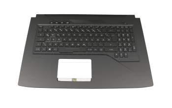 Keyboard incl. topcase DE (german) black/black with backlight original suitable for Asus ROG Strix SCAR GL703VM