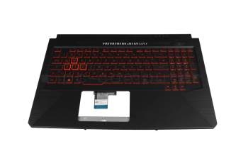 Keyboard incl. topcase DE (german) black/black with backlight original suitable for Asus TUF FX504GE