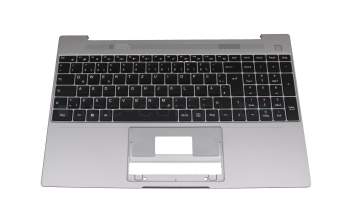 Keyboard incl. topcase DE (german) black/grey original suitable for Emdoor NS15TG