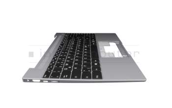 Keyboard incl. topcase DE (german) black/grey original suitable for Medion Akoya E14301/E14302 (NS14AP)