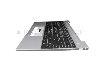 Keyboard incl. topcase DE (german) black/grey original suitable for Medion Akoya E14301/E14302 (NS14AP)