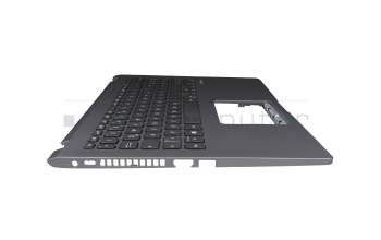 Keyboard incl. topcase DE (german) black/grey with backlight original suitable for Asus VivoBook 15 F509JA