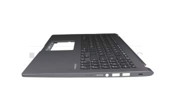 Keyboard incl. topcase DE (german) black/grey with backlight original suitable for Asus VivoBook 15 F509JA