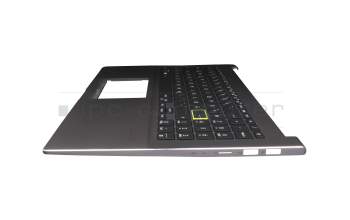 Keyboard incl. topcase DE (german) black/grey with backlight original suitable for Asus VivoBook 15 X521FL