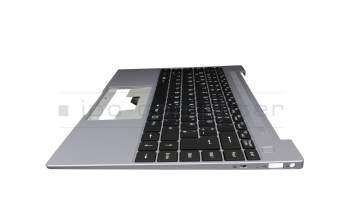 Keyboard incl. topcase DE (german) black/grey with backlight original suitable for Medion Akoya E14303/E14304 (NS14AR)