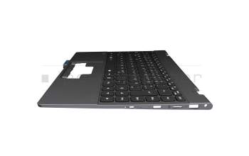 Keyboard incl. topcase DE (german) black/grey with backlight original suitable for Medion Akoya E14413 (W1140T)