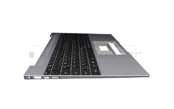 Keyboard incl. topcase DE (german) black/grey with backlight original suitable for Medion Akoya E15308 (NS15ADR)