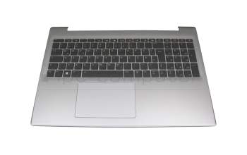 Keyboard incl. topcase DE (german) black/grey with backlight original suitable for Medion Akoya P17609 (M17TNN)