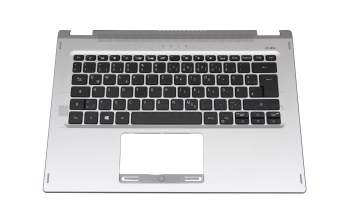 Keyboard incl. topcase DE (german) black/silver original suitable for Acer Spin 3 (SP314-21N)