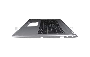 Keyboard incl. topcase DE (german) black/silver original suitable for Acer Spin 3 (SP314-21N)