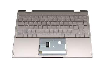 Keyboard incl. topcase DE (german) gold/gold original suitable for Medion Akoya E4271 (YM14G)