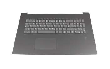 Keyboard incl. topcase DE (german) grey/grey for fingerprint scanner original suitable for Lenovo IdeaPad 320-17IKBR (81BJ)