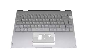 Keyboard incl. topcase DE (german) grey/grey original suitable for Medion Akoya E4272 (YM14G)