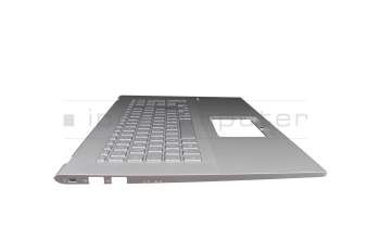 Keyboard incl. topcase DE (german) silver/silver original suitable for Asus VivoBook 17 F712EA