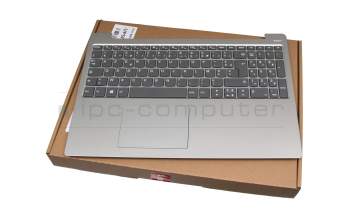 Keyboard incl. topcase FR (french) grey/silver original suitable for Lenovo IdeaPad 330S-15AST (81F9)