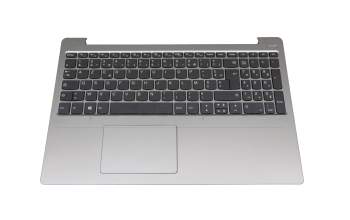 Keyboard incl. topcase FR (french) grey/silver original suitable for Lenovo IdeaPad 330S-15AST (81F9)