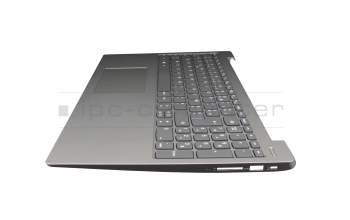 Keyboard incl. topcase FR (french) grey/silver original suitable for Lenovo IdeaPad 330S-15AST (81F9)