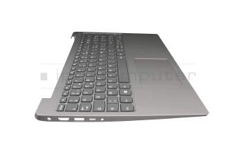 Keyboard incl. topcase FR (french) grey/silver original suitable for Lenovo IdeaPad 330S-15IKB (81F5/81JN)