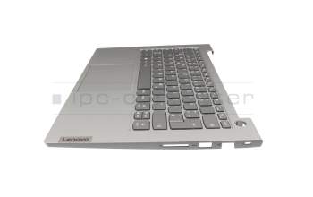 L1CZ0BV002H original Lenovo keyboard incl. topcase DE (german) grey/grey with backlight