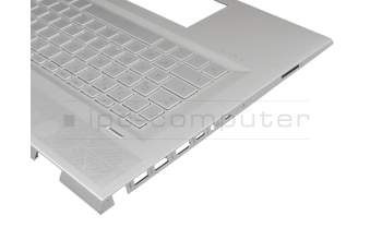 L20714-041 original HP keyboard incl. topcase DE (german) silver/silver with backlight