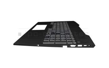 L23746-041 original HP keyboard incl. topcase DE (german) black/white/black with backlight