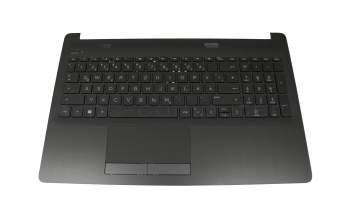 L24637-041 original HP keyboard incl. topcase DE (german) black/black (brushed metal look)