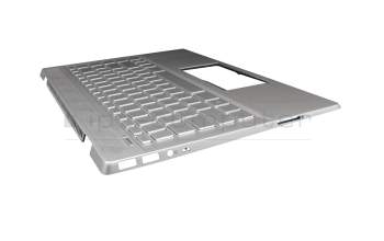 L26424-041 original HP keyboard incl. topcase DE (german) silver/silver with backlight