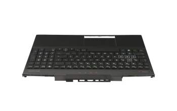 L32775-041 original HP keyboard incl. topcase DE (german) black/black with backlight