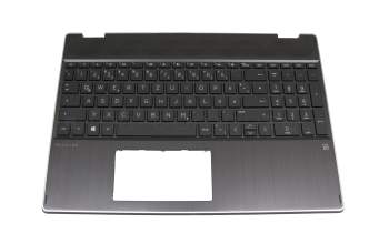 L51363-041 original HP keyboard incl. topcase DE (german) black/black