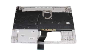 L68125-041 original HP keyboard incl. topcase DE (german) silver/silver with backlight