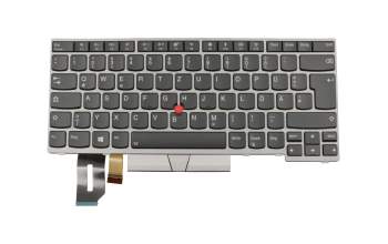 LIM17F36D0J3873 original Lenovo keyboard DE (german) black/silver with backlight and mouse-stick