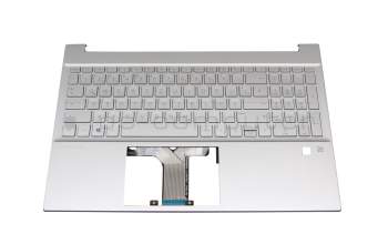 M08910-041 original HP keyboard incl. topcase DE (german) silver/silver with backlight