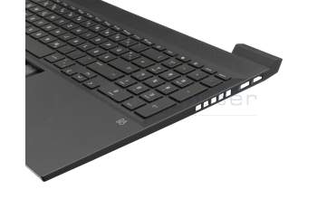 M75757-041 original HP keyboard incl. topcase DE (german) black/black with backlight